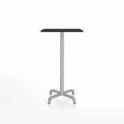 20-06 Square Bar-Height Table bar height tables Emeco 24” Black HPL 