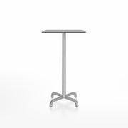 20-06 Square Bar-Height Table bar height tables Emeco 24” Gray HPL 