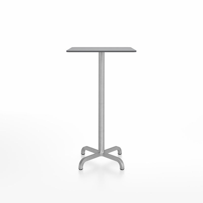 20-06 Square Bar-Height Table bar height tables Emeco 24” Gray HPL 