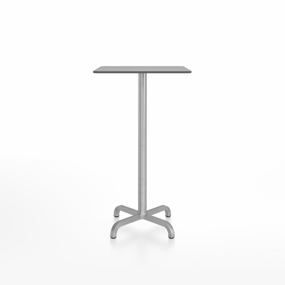 20-06 Square Bar-Height Table bar height tables Emeco 24” Gray HPL 