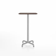 20-06 Square Bar-Height Table bar height tables Emeco 24” Walnut Wood 