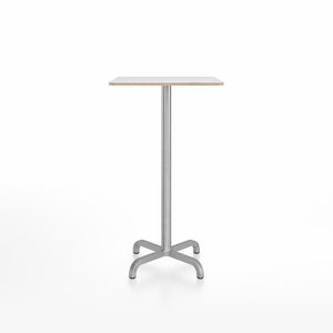 20-06 Square Bar-Height Table bar height tables Emeco 24” White Laminate Plywood 
