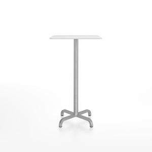 20-06 Square Bar-Height Table bar height tables Emeco 24” White HPL 