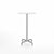 20-06 Square Bar-Height Table bar height tables Emeco 24” White HPL 