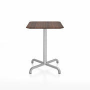 20-06 Rectangular 24x30" Cafe Table Coffee Tables Emeco Walnut Wood 