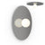 Bola Disc Flush ceiling lights Pablo 32”- Gun Metal 