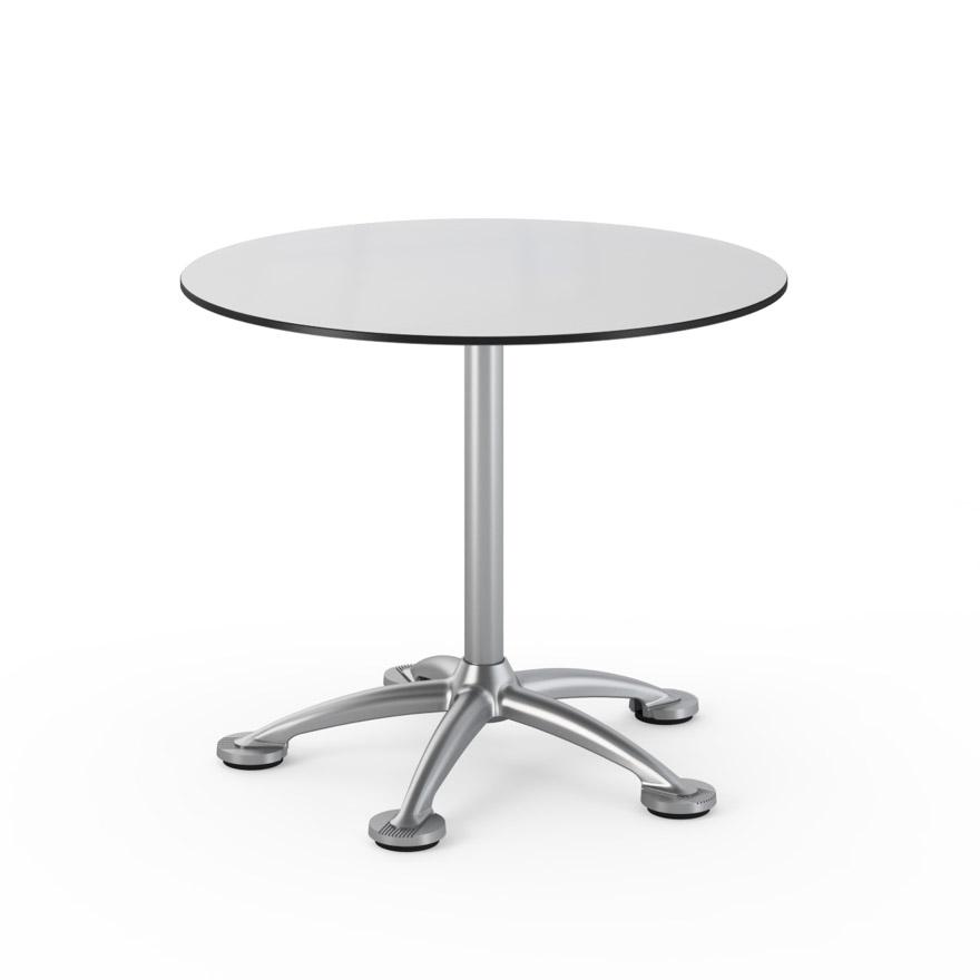 Knoll Pensi Table Round Dining Tables Knoll 35" Metallic Trespa 