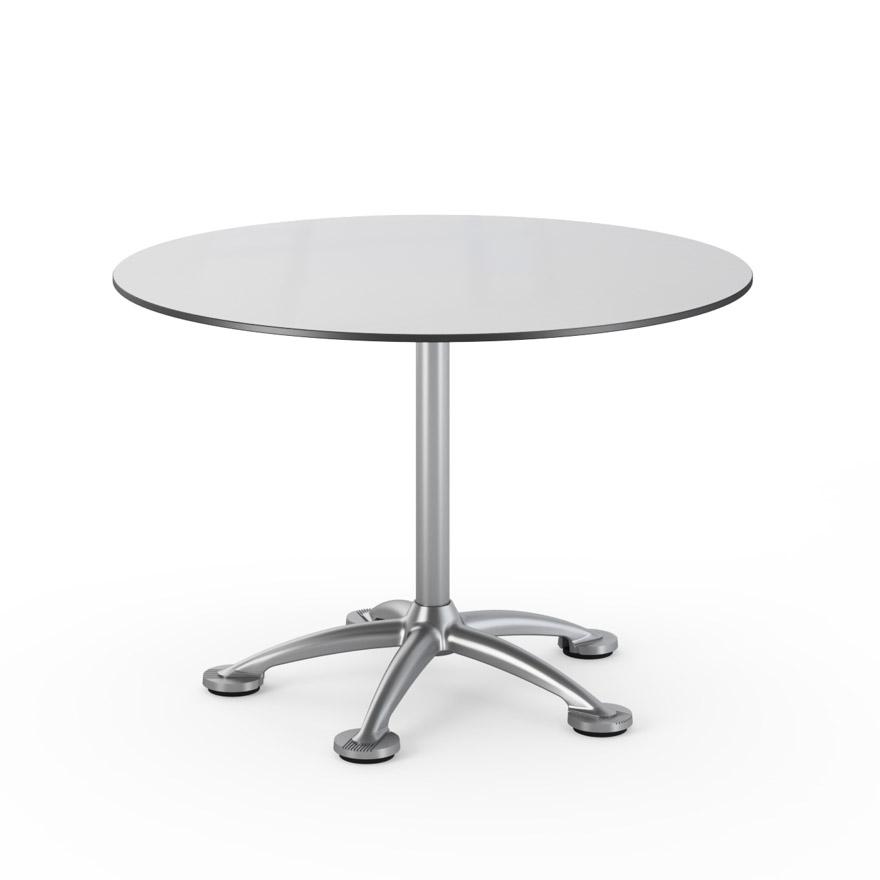 Knoll Pensi Table Round Dining Tables Knoll 43" Metallic Trespa 