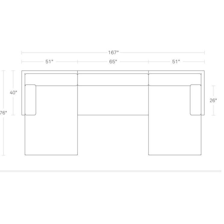 Sunday U-Shaped Sectional Sofa sofa BluDot 