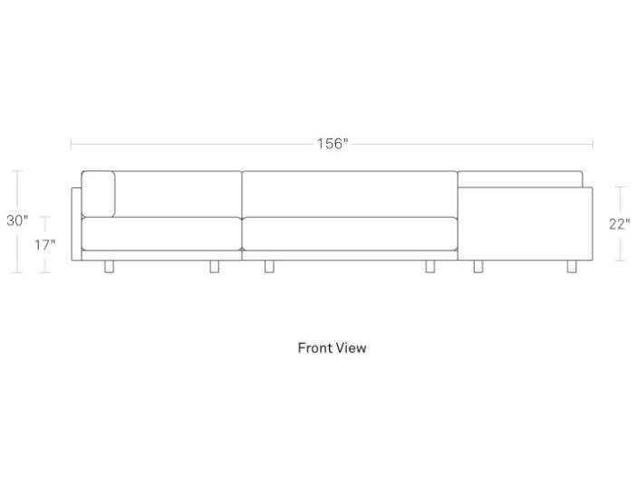 Sunday L Sectional Sofa With Chaise sofa BluDot 