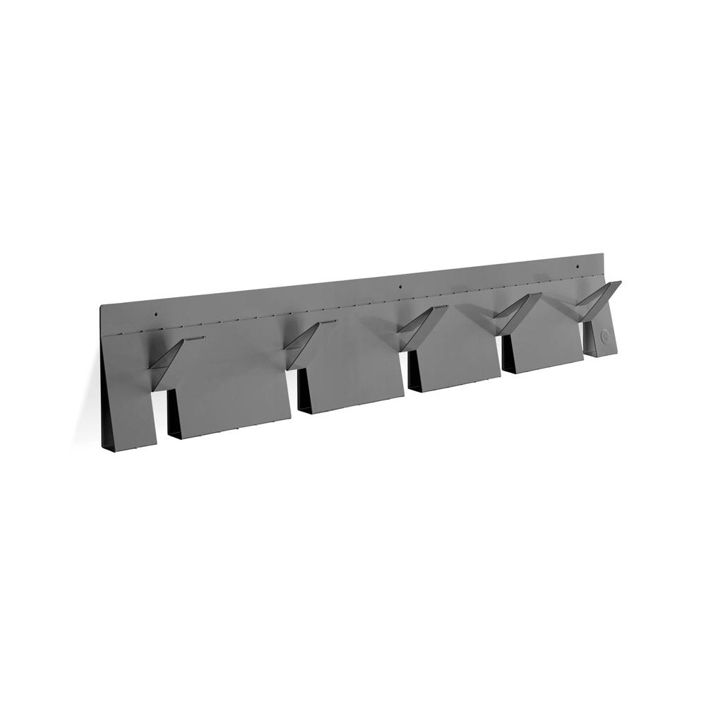 2D:3D Coat Rack Coat Hooks BluDot Gun Metal 