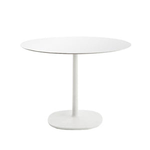 Multiplo Large Square Base - Round Table Tables Kartell Large Rounded Glass Top White 