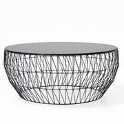 36” Coffee Table Coffee Tables Bend Goods Black Smoke Glass Top +$160.00 