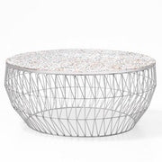 36” Coffee Table Coffee Tables Bend Goods Chrome Terrazzo Top +$380.00 