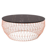 36” Coffee Table Coffee Tables Bend Goods Copper Black Marble Top +$300.00 