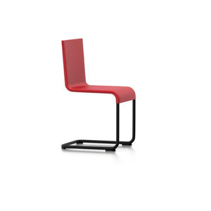.05 Chair Side/Dining Vitra Power-coated in black, suitable for outdoor use Bright Red Glides for carpet