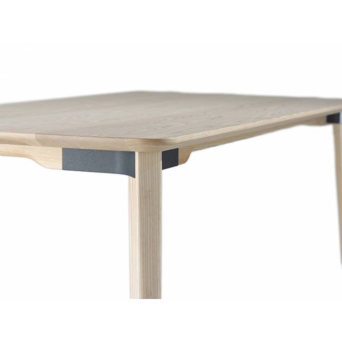 Lancaster Table Dining Tables Emeco 48" Light Ash Dark Nano Coat