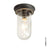 Weatherproof Ship's Well Glass Light Outdoor Lighting Original BTC Polished Brass Frosted Glass 