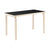 AALTO Table Rectangular 80A Tables Artek Top Black Linoleum | Legs and Edge Band Natural Lacquered + $110.00 