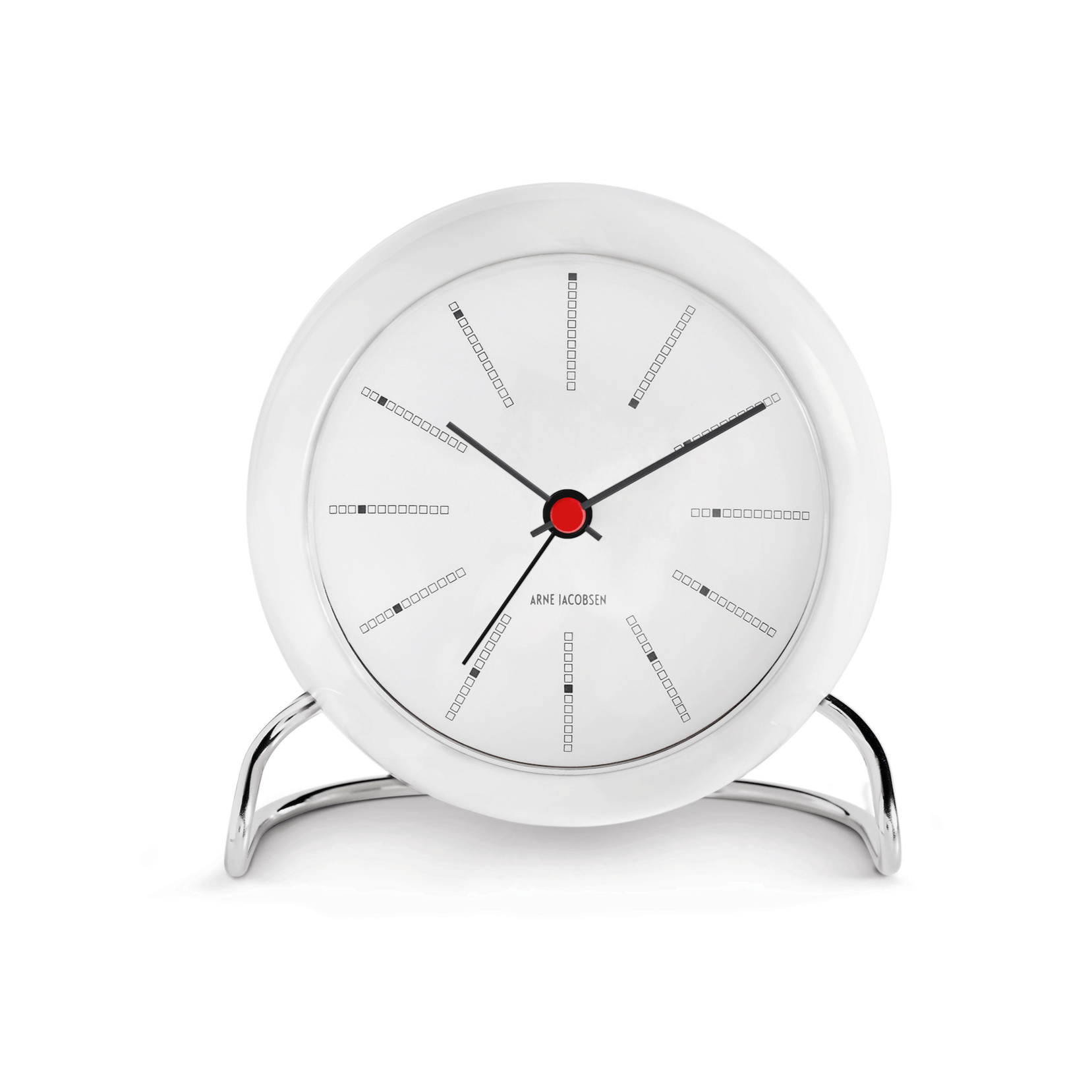 Bankers Alarm Clock, White Decor Arne Jacobsen 