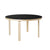 Aalto Children's Table Round 90A table Artek Top Black Linoleum | Legs and Edge Band Natural Lacquered + $140.00 