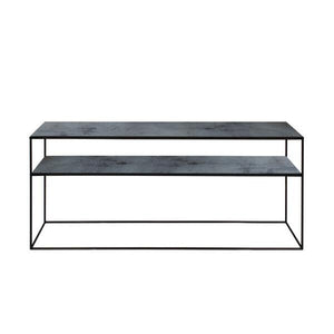 Aged Mirror Sofa Console Console Table Ethnicraft Charcoal 