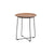 Al Wood Side Table side/end table Kartell Dark Ash Wood Top & Chrome Frame 