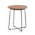 Al Wood Side Table side/end table Kartell Dark Veneer Wood Top & Black Frame 