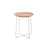 Al Wood Side Table side/end table Kartell Light Ash Wood Top & Chrome Frame 