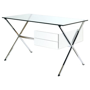 Albini Desk Desk's Knoll white laquer 