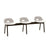 Alfi 3-Seat Low Back Bench Benches Emeco White Dark Ash 