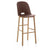 Alfi High-Back Barstool Stools Emeco Dark Brown Ash 