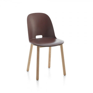 Alfi High-Back Chair Side/Dining Emeco Dark Brown Ash 