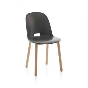 Alfi High-Back Chair Side/Dining Emeco Dark Grey Ash 