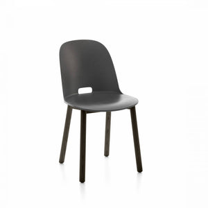 Alfi High-Back Chair Side/Dining Emeco Dark Grey Dark Ash 