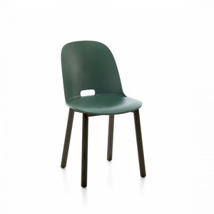 Alfi High-Back Chair Side/Dining Emeco Green Dark Ash 