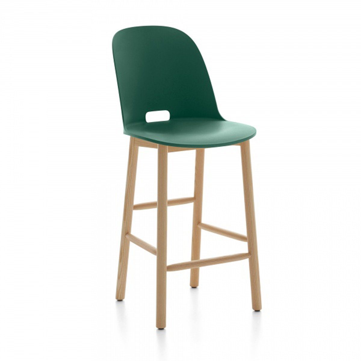 Alfi High-Back Counter Stool Stools Emeco Green Ash 