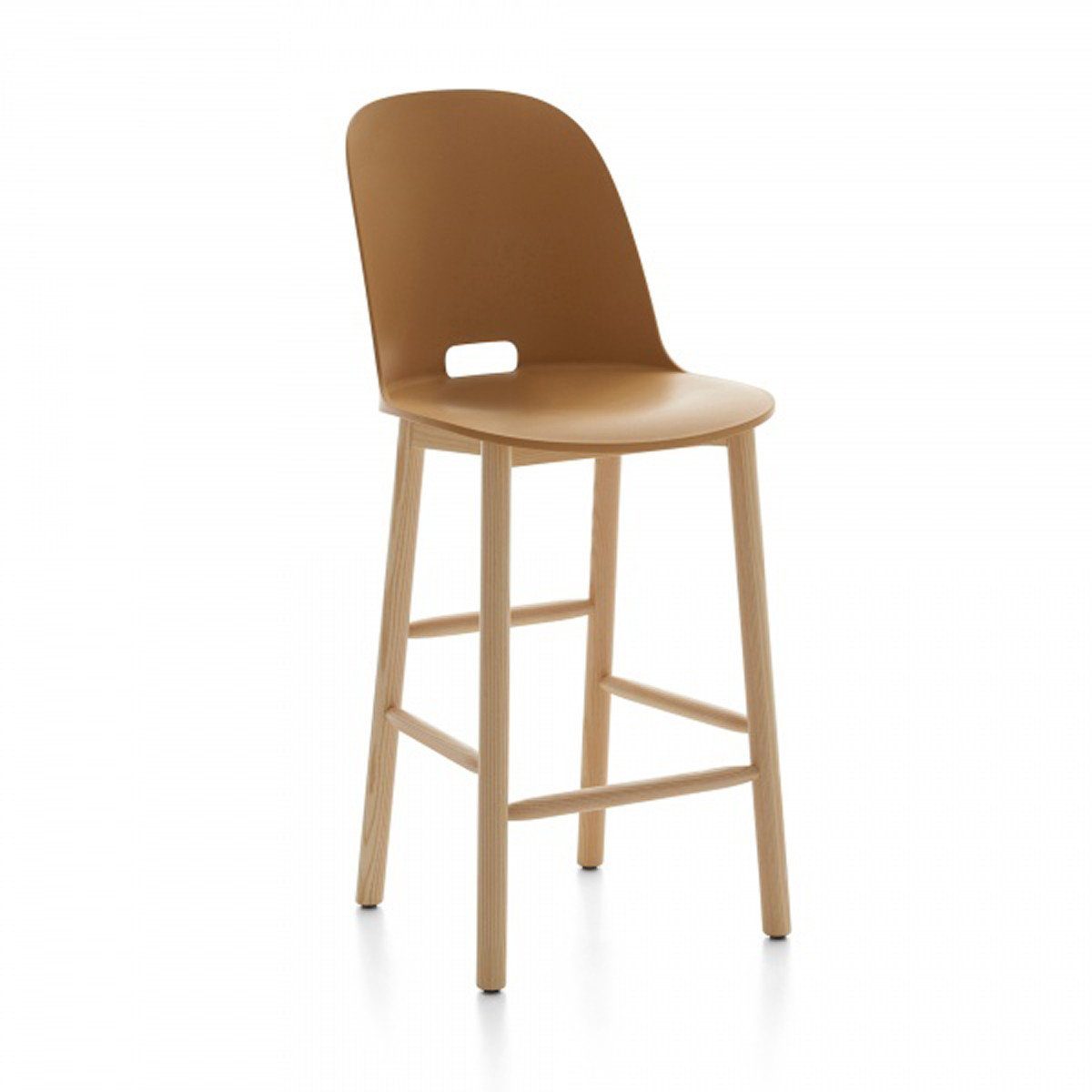 Alfi High-Back Counter Stool Stools Emeco Sand Ash 