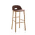 Alfi Low-Back Barstool Stools Emeco Dark Brown Ash 