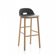 Alfi Low-Back Barstool Stools Emeco Dark Grey Ash 