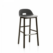 Alfi Low-Back Barstool Stools Emeco Dark Grey Dark Ash 
