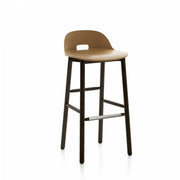 Alfi Low-Back Barstool Stools Emeco Sand Dark Ash 
