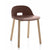 Alfi Low-Back Chair Side/Dining Emeco Dark Brown Ash 