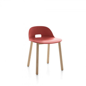 Alfi Low-Back Chair Side/Dining Emeco Red Ash 