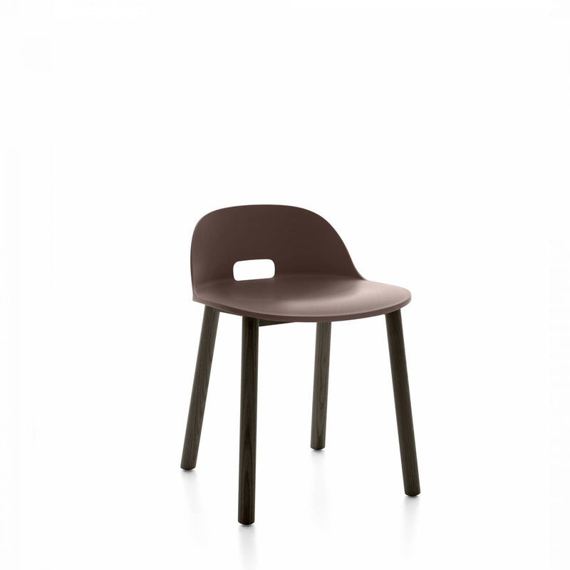 Alfi Low-Back Chair Side/Dining Emeco Dark Brown Dark Ash 