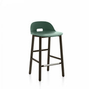 Alfi Low-Back Counter Stool Stools Emeco Green Dark Ash 