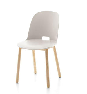Alfi High-Back Chair Side/Dining Emeco White Ash 