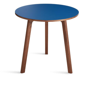 Apt 30" Round Cafe Table Tables BluDot Walnut / Cobalt 