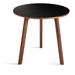 Apt 30" Round Cafe Table Tables BluDot Walnut / Black 