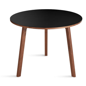Apt 36" Round Cafe Table Tables BluDot Walnut / Black 